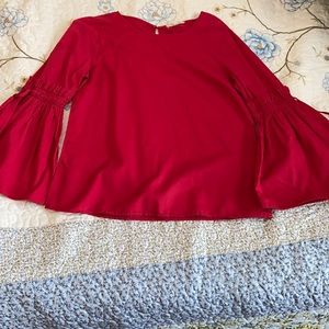 Red blouse